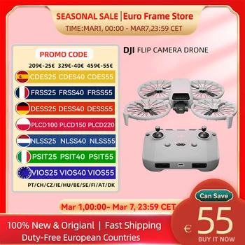 Drone con fotocamera flip DJI con fotocamera UHD 4K sotto 249g stabilità cardanica a 3 assi 44000 piedi/13 km trasmissione video originale