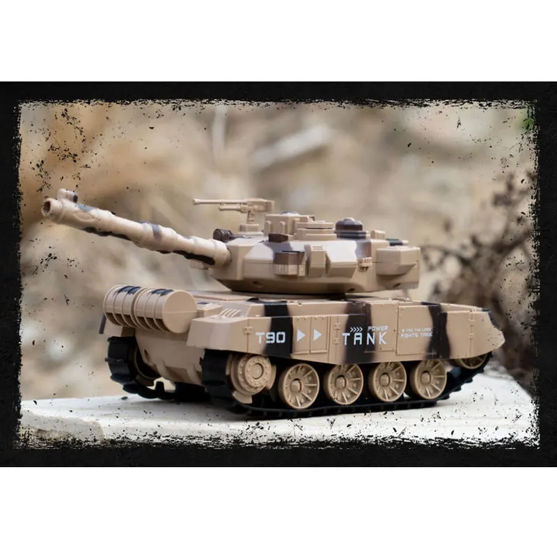 RC Battle Tank Shoot BB Bullets Remote Control Shooting Tank USB Charge With LED Sound Military War Game Electronic Car Boy Gift 3