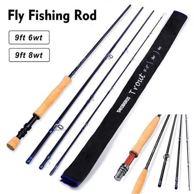 9ft 2.7m Portable Fly Rod Four-Section Flying Fishing Rod Ultra