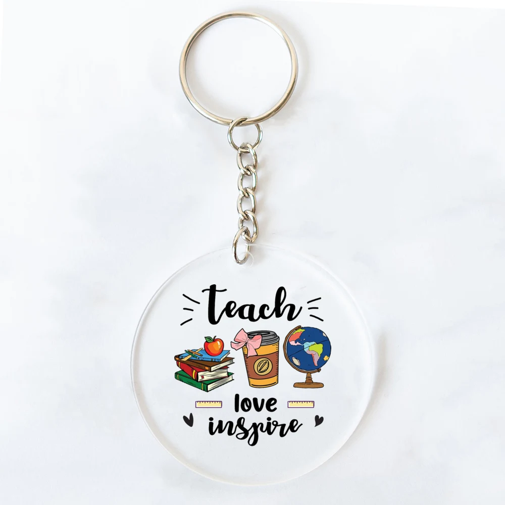 JKCEDesigns Teacher Gift, Teaching Is A Work of Heart Keychain, Clip on Keychain, Charm Keychain, New Teacher Gift, End of School Gift, Back to School