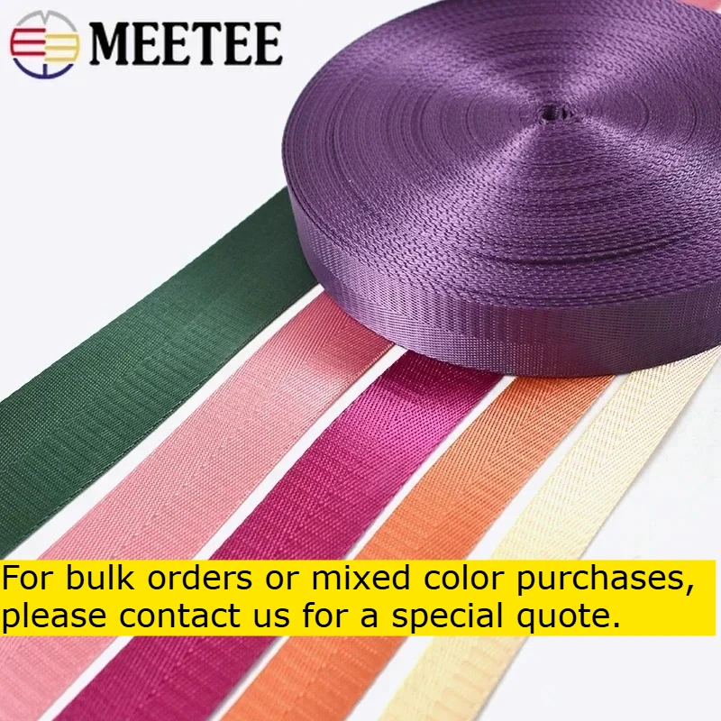 Elegant Nylon Herringbone Webbing Tape for DIY Crafts & Sewing Accessories – 5M