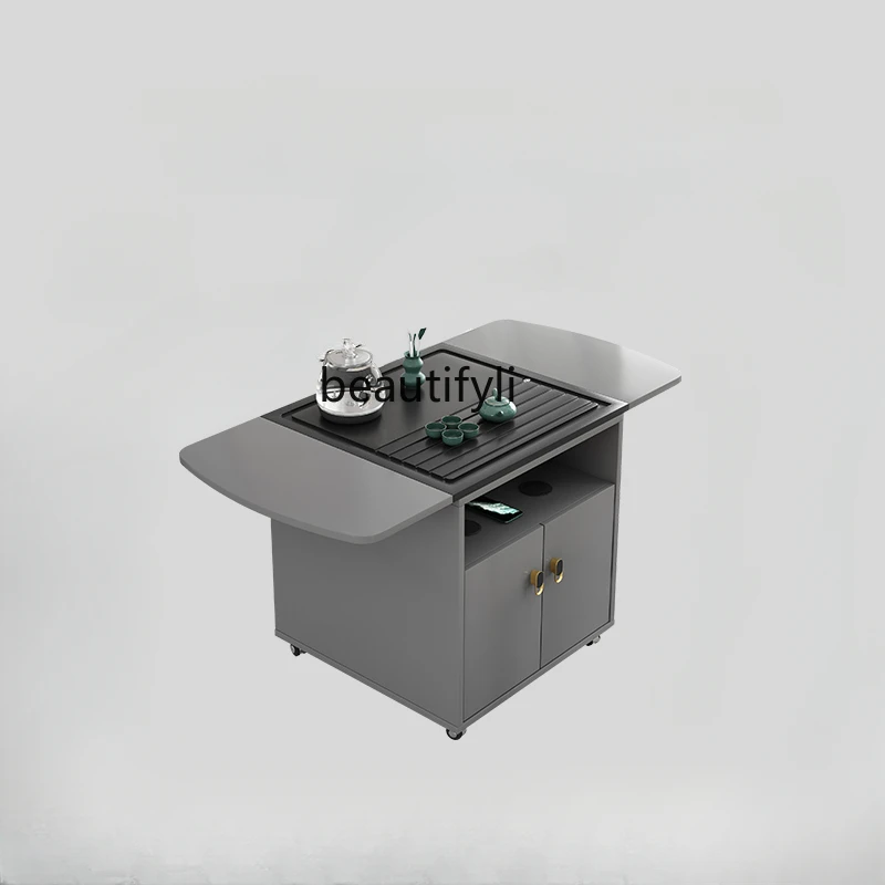 

Folding Coffee Table Household Dual-Use Multifunctional Mobile Kombucha Table and Chair Combination