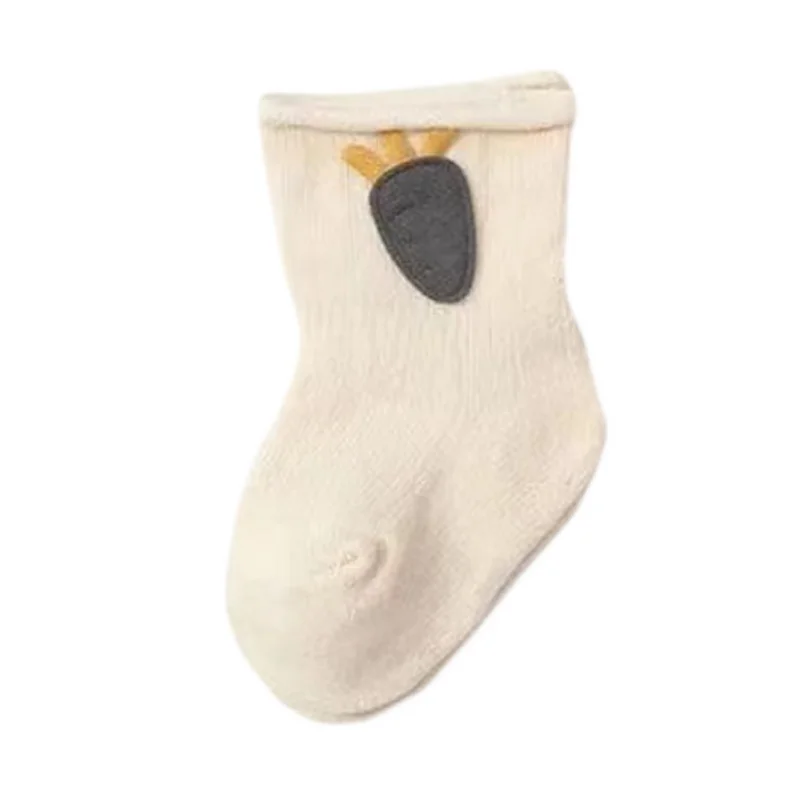 3Pair/lot New Baby Socks Cotton Cartoon Carrot Newborn Boys and Girls Foot Socks 5