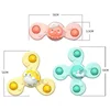 3Pcs/Set Early educational marine animal sucker spinning Baby Bath toy Bathing Spinner Cartoon Rattles Fidget Toys For Children 6