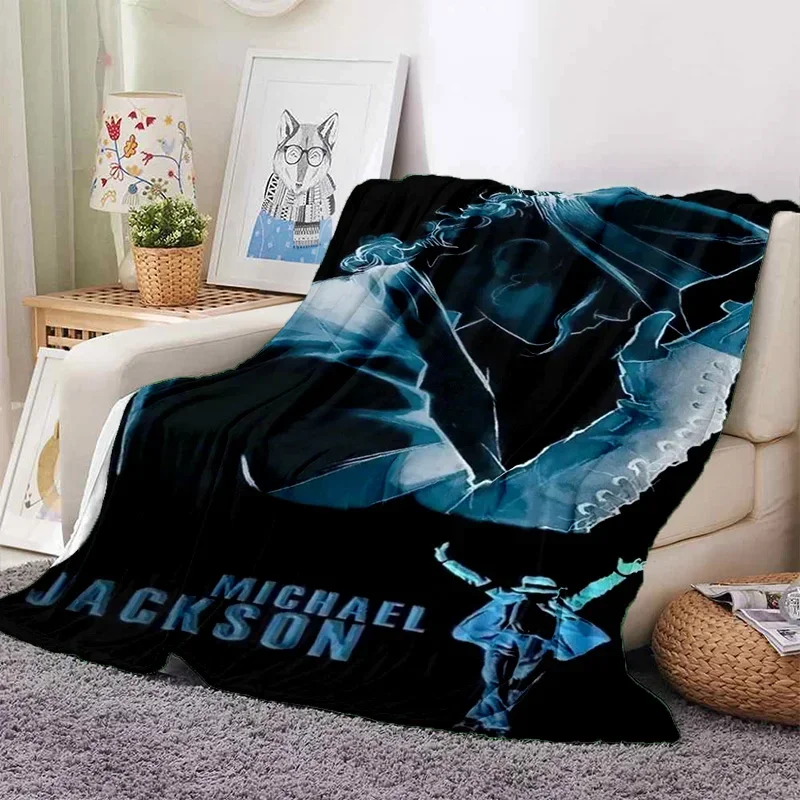 MJ King of Pop Michael Jackson Soft Flannel Blanket for Beds Bedroom Sofa Picnic,Throw Blanket for Cover Outdoors Leisure Gift