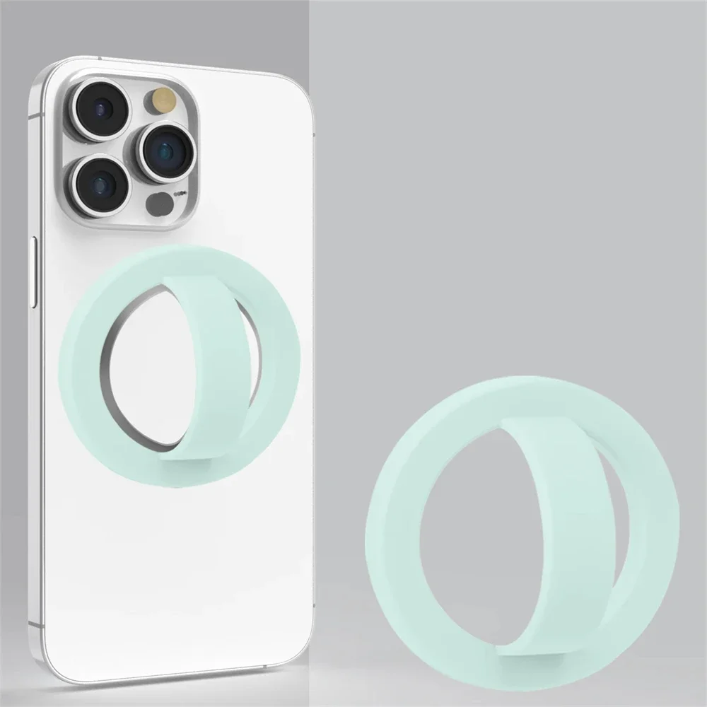 Magnetic Silicone Ring Holder for Phones - Universal Ring-Shaped Grip Accessory