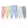 Cotton Newborn Baby Boy Girl Pants Solid Wrap Foot Long Trousers Casual Spring Autumn Toddler Leggings For Girls Boys 0-12Month 1