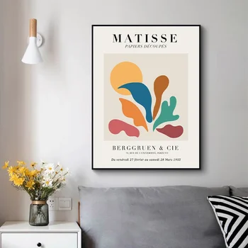 Dipinto su tela vintage di Henri Matisse, famoso pittore, collezione di opere d'arte, poster e stampe, decorazioni da parete per soggiorno, decorazioni murali