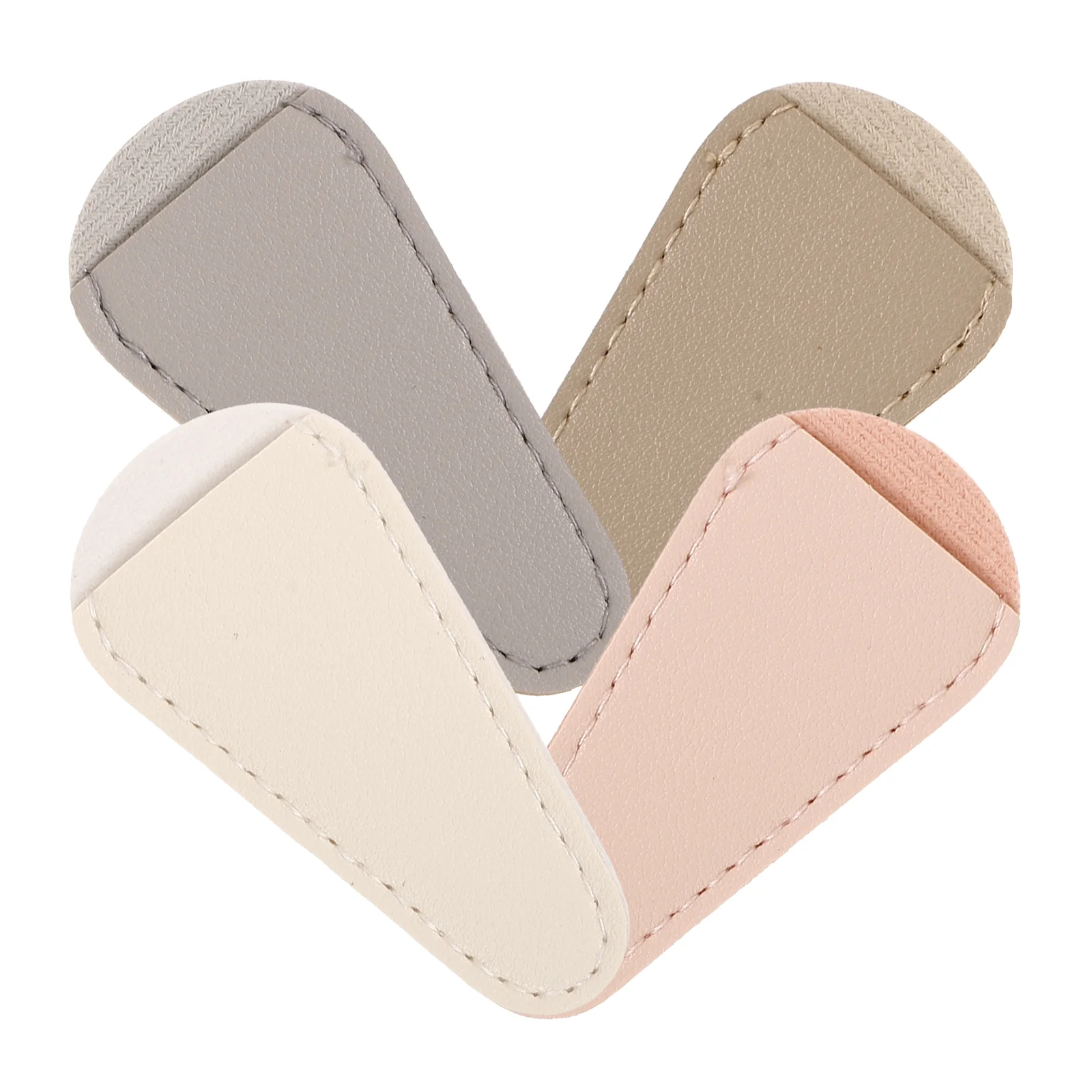 

4 Pcs Manicure Scissors Protective Case Pedicure Cover Decorative Cuticle Nipper Tool Soft Protector Tweezers Pu Tools