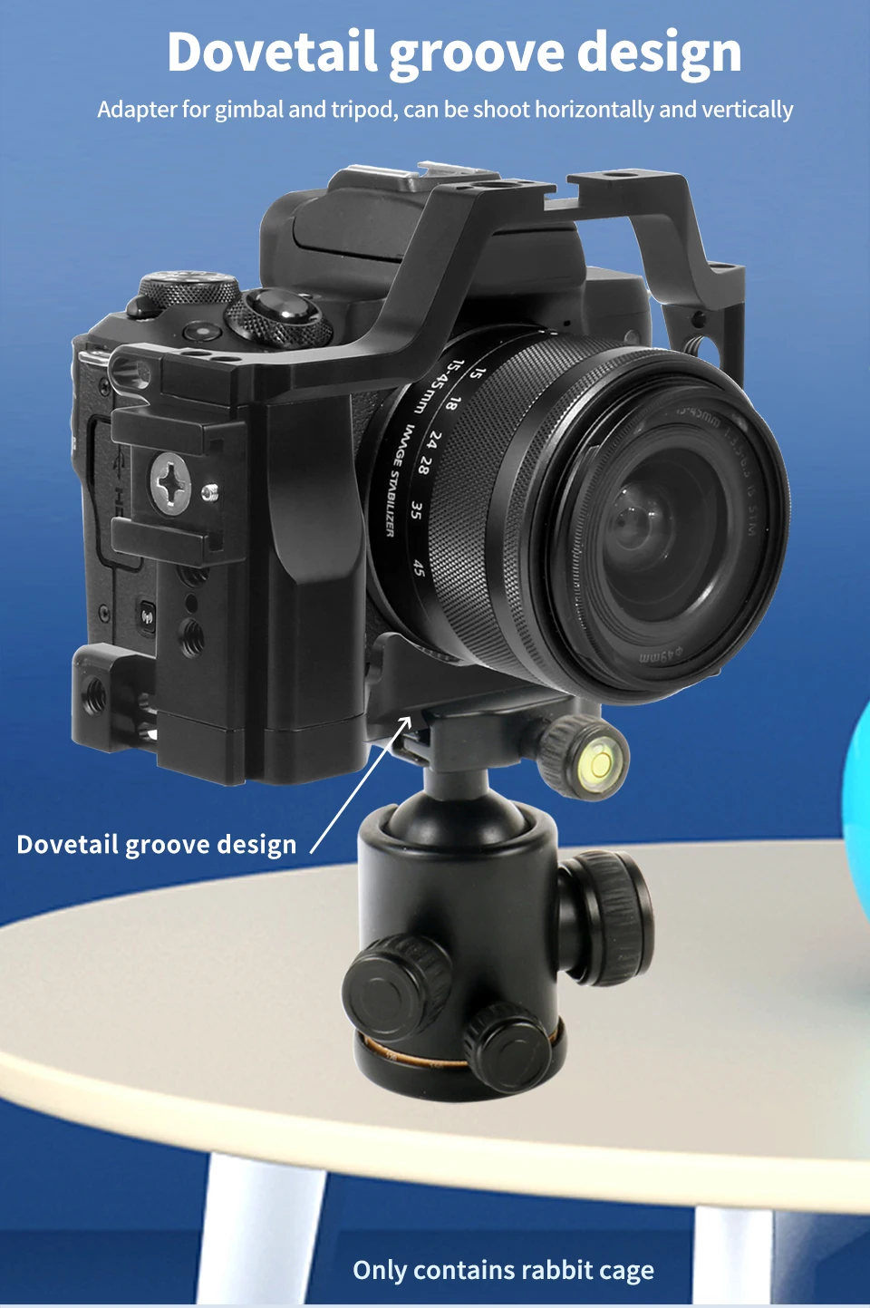 M50 Kamera Käfig Rig Form-Fitting für Canon EOS Mark M5 M50II SLR 3/8 1/4 Kaltschuh Halterung für Arri Griff Monitor Vlog Stabilisator – Detail 9