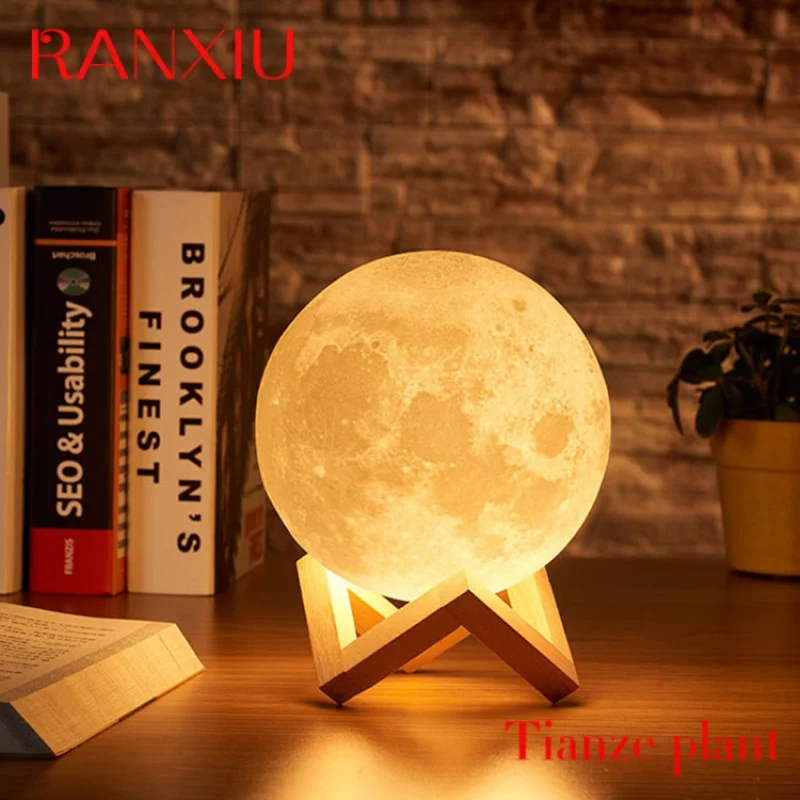 

Custom 3d Print Moon Kid Room Led Night Light
