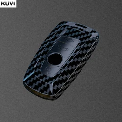 Sleek Carbon Fiber Car Key Case Cover - Premium Design (A style Carbon)