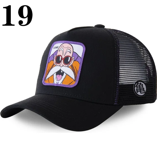 New Fashion Dragon Ball Cartoon Baseball Cap Anime Snap Cotton Baseball Cap Men's Women's Hip Hop Mesh Trucker Cap 3