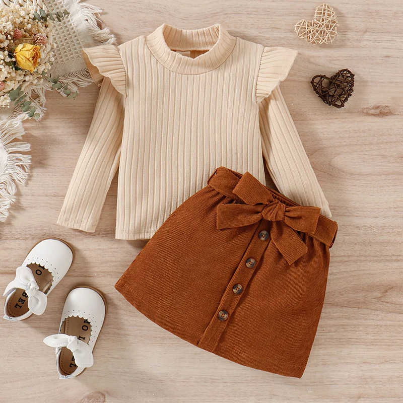 Ensemble en velours rose bébé fille | Okaïdi & Obaïbi