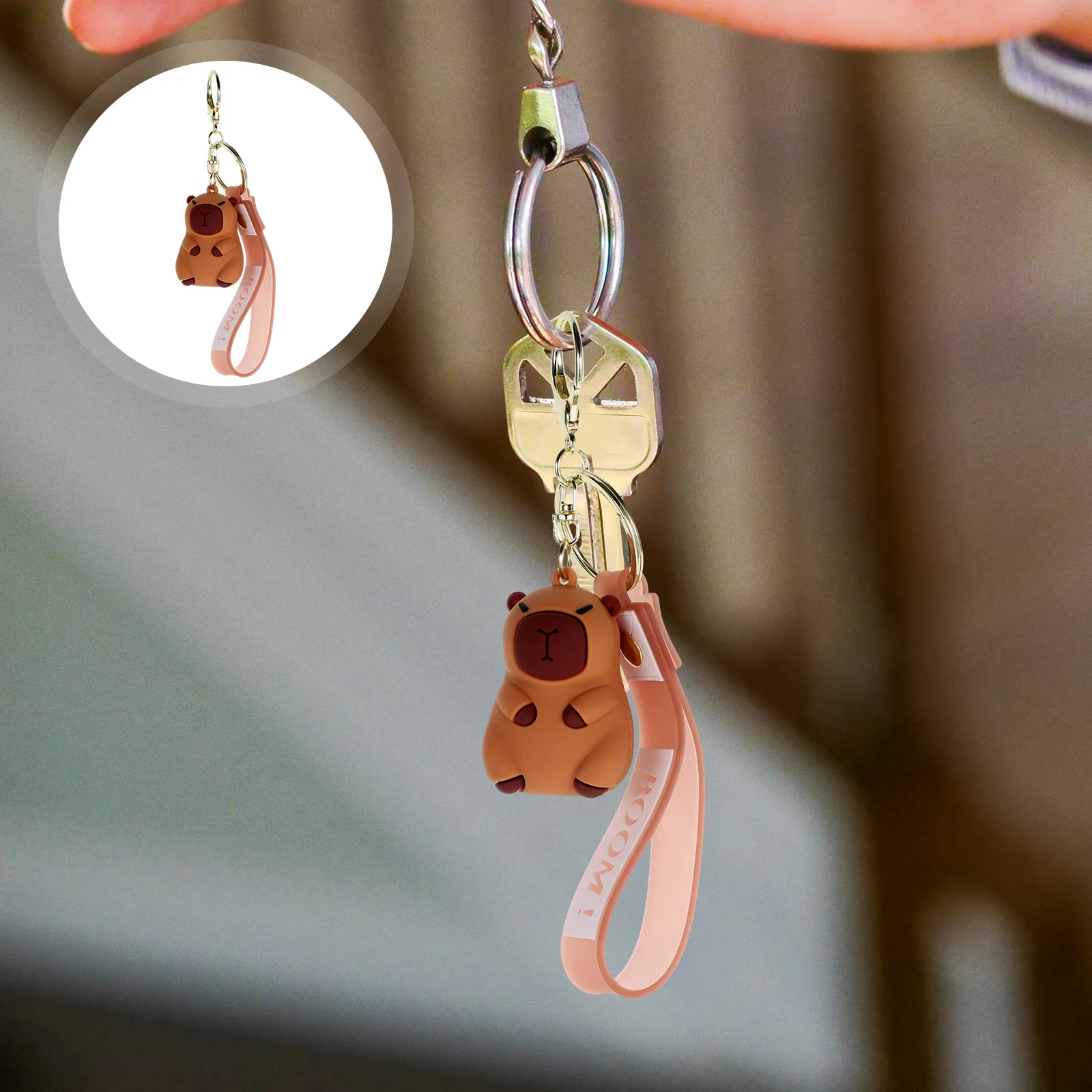 

Keychain Decor Decorative Pendant for Car Keys Women Cute Wallet Alloy Cartoon