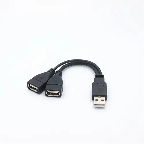 1 Male Plug To 2 Female Socket USB 2.0 Extension Line Data Cable Power Adapter Converter Splitter USB 2.0 Cable 15/30cm - Image 3