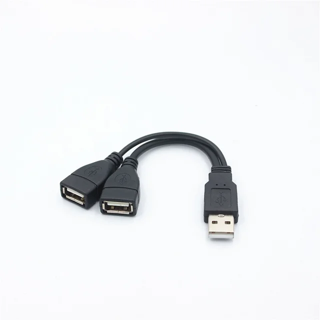1 수 플러그-2 암 소켓 USB 2.0 연장선: 편리한 연결성을 위한 필수 아이템