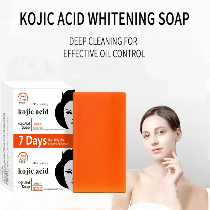Handmade Whitening Soap Skin Care Deep Cleaning Moisturizing Cleansing Essential Temperate Soap Brighten Skin Kojic Acid Soap 3