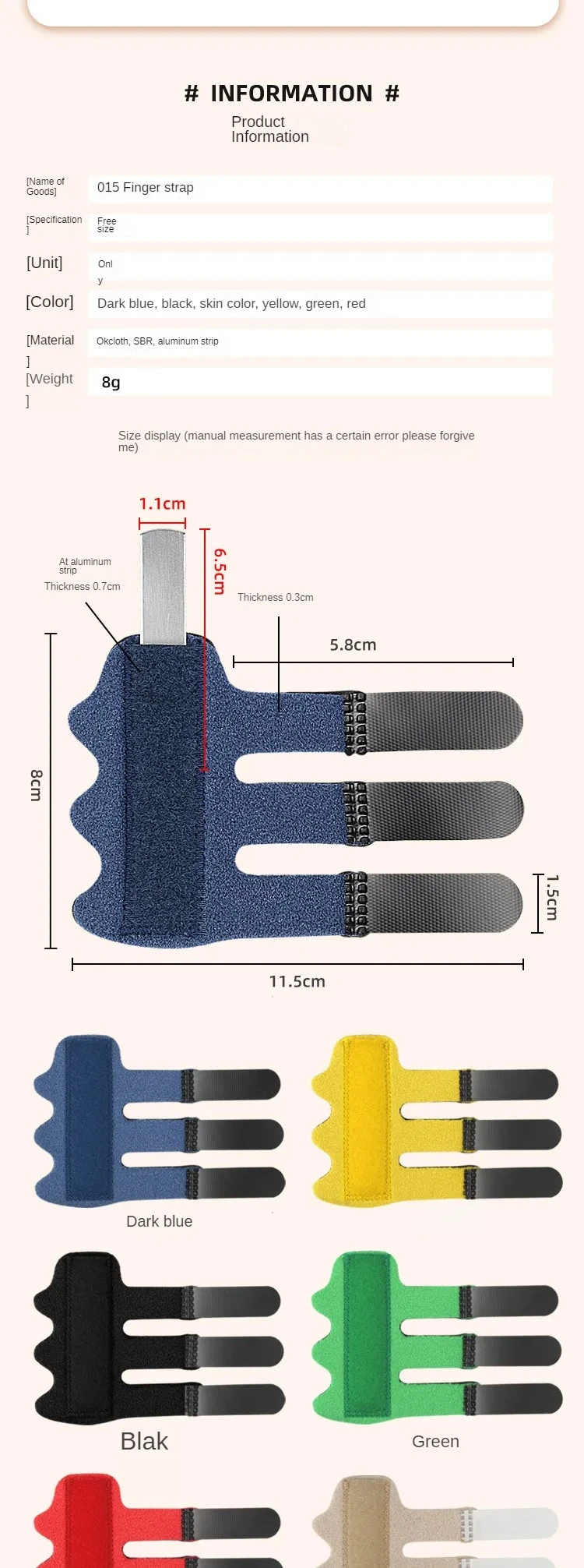 Finger Splint Straightener Corrector