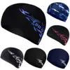 Men Women Swimming Caps Flower Printed Elastic Nylon Ear Protection Long Hair Swimming Pool Hat Ultrathin Bathing Caps Free Size 1