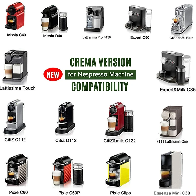 4X Reusable Espresso Capsules Nespresso Pod Stainless Steel Capsules Compatible reusable coffee capsules