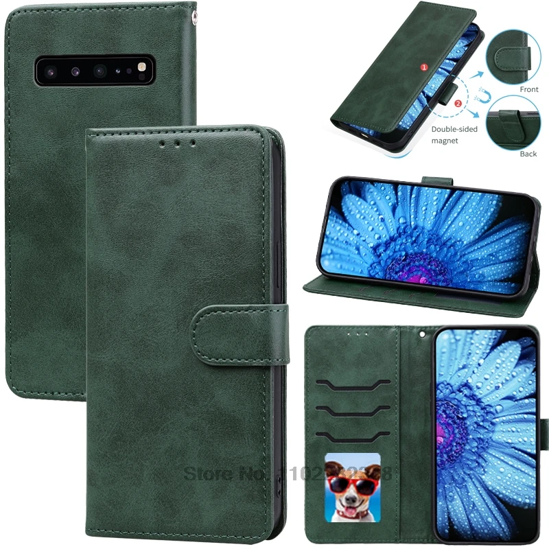 Deluxe Leather Flip Wallet Phone Case with Magnetic Closure