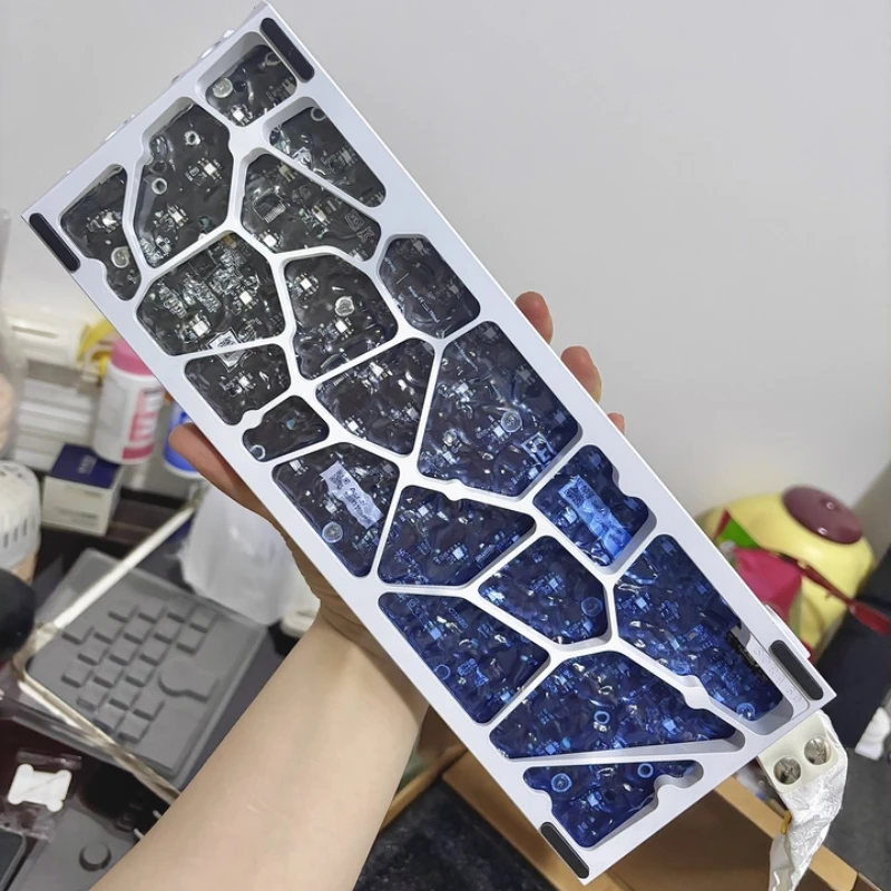GH60 홀로우 키보드 케이스 Sora60 홀로우 CNC 알루미늄 합금 케이스 마그네틱 축 Wooting60he HM GT60 M64 커스텀 키보드 케이스