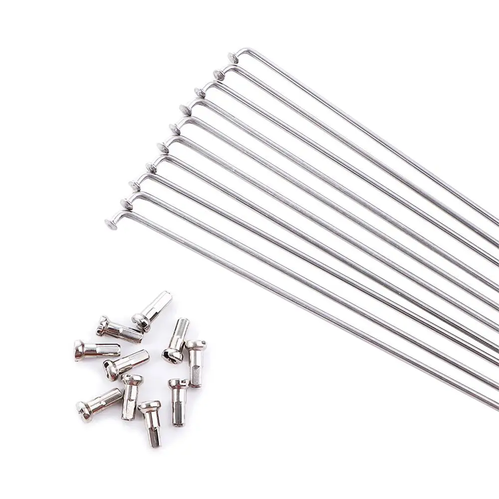 Flexible High Strength 27.5inch 26inch 700C Wheels Road Bike Bicycle Spokes Spokes Nipples Cycle Spokes Stainless Steel