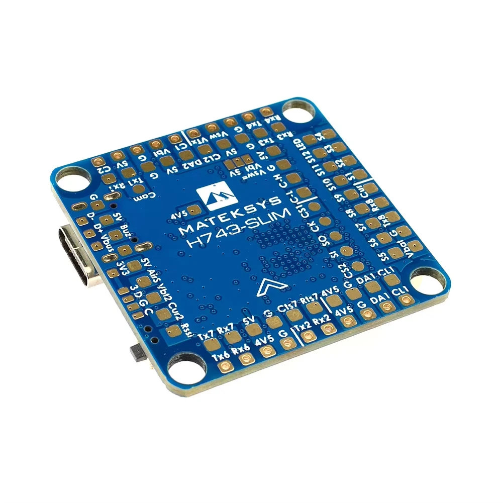 Matek H743 SLIM V3 STM32H743VIT6 BEC ICM20602 Baro Blackbox 2-8S F7 Flight Controller 30.5x30.5mm for FPV DJI Drone RC Model