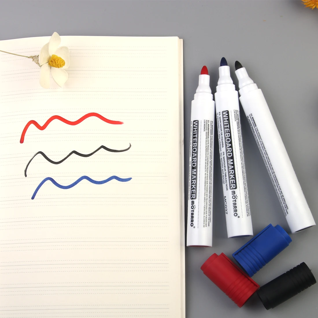 지울 수 있는 화이트보드 마커 펜, 환경 친화적 마커, 사무실 학교 문구, 3 개/세트