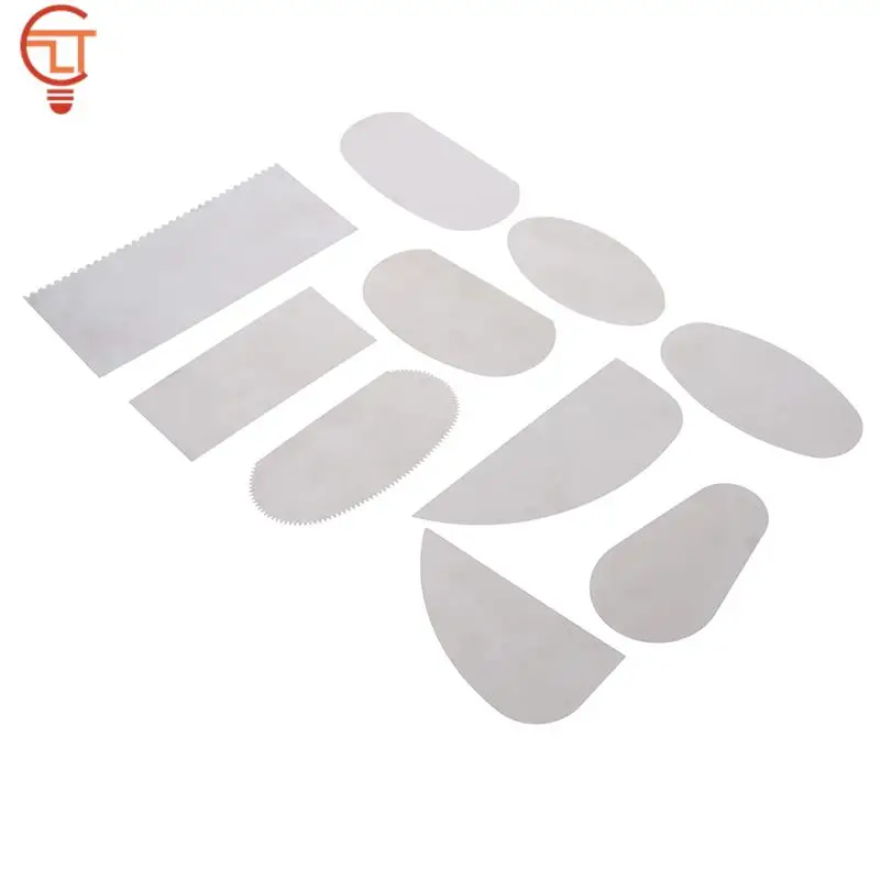 Polymer Clay Tools Pottery Tools Steel Cutter Ceramic Tools Steel Serrated Scraper Pottery Clay Scraper 10PCS