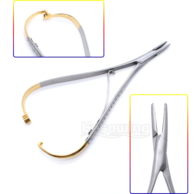 1pcs Dental Needle Holder Standard 14cm Forceps Plier Surgical