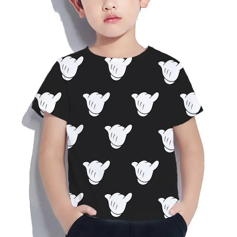 Children's Clothing Boys Mickey Mouse Short Sleeve Mickey Mouse T-shirt Kids Sweatshirt Child's Clothes Boys 3d Mickey T-shirts 3