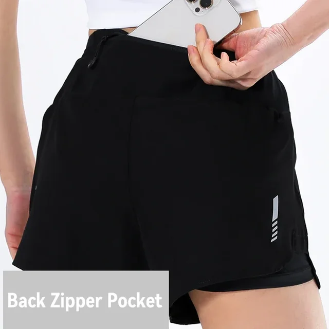 47669-d6a56c.jpg (M-5XL)Around Mesh Pouch Marathon Running Shorts Women Reflective Quick Dry Fitness Sport Shorts with Back Zipper Pocket