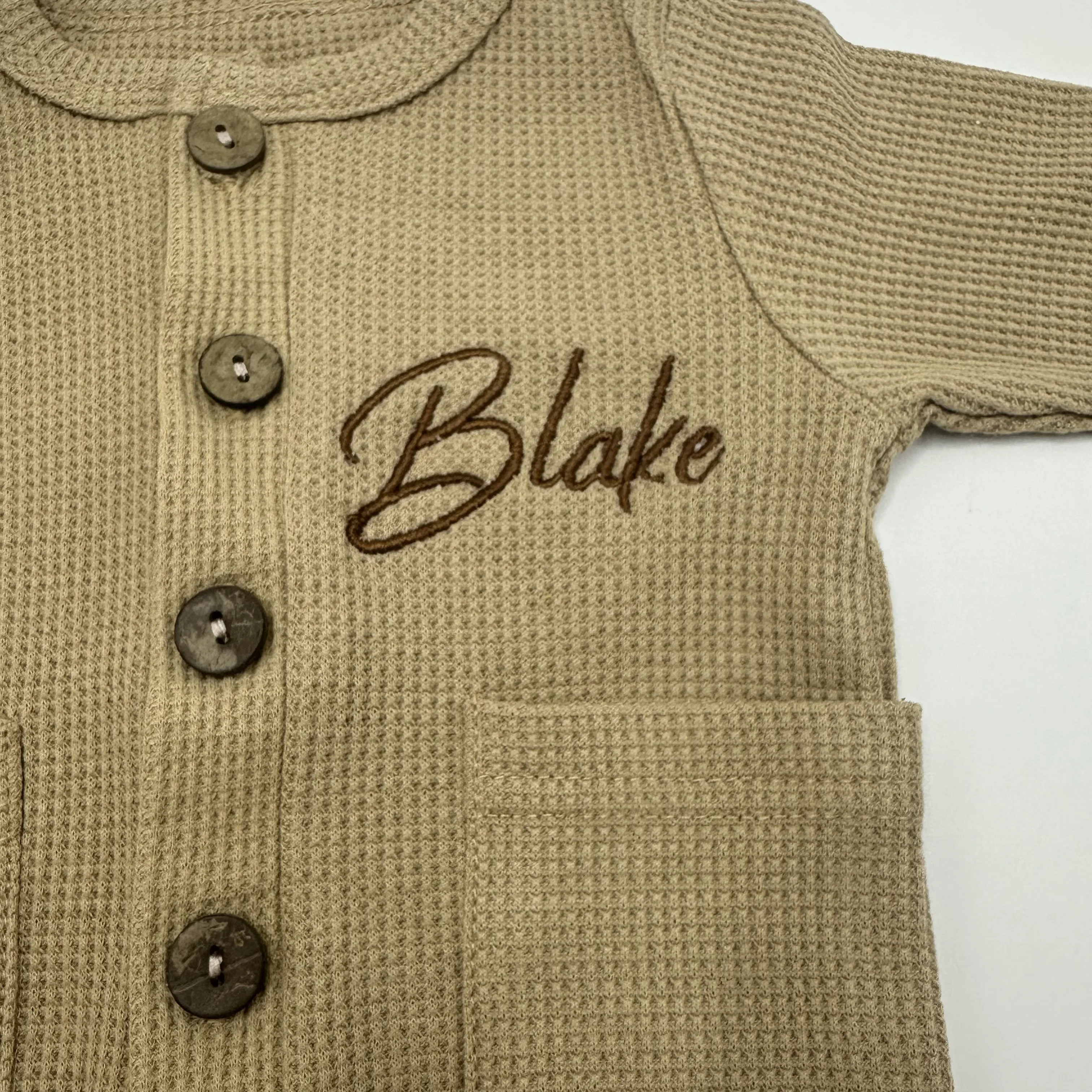 Name Baby Jumpsuit Baby Crawling Suit Newborn Jumpsuit Long Sleeved Crawling Suit Clothes