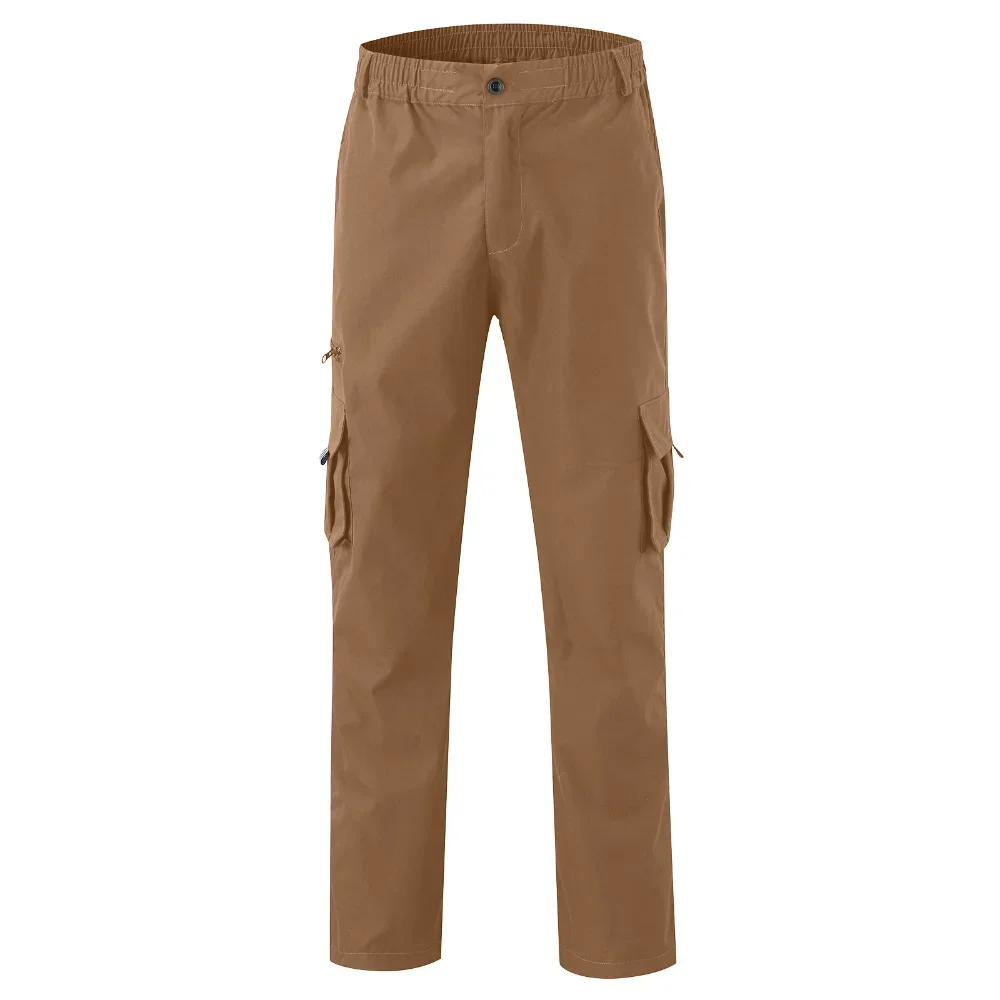 Men's Cargo Trousers Elastic Waist Elastic Multi-pocket Loose Combat Work Pants Outdoor Fitness Sports Casual Pants S-4XL 5