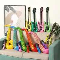 15Pcs Inflatable Instruments Toy Music Balloons Set Simulation Instrument Guitars Saxophones Microphones Party Toy 2