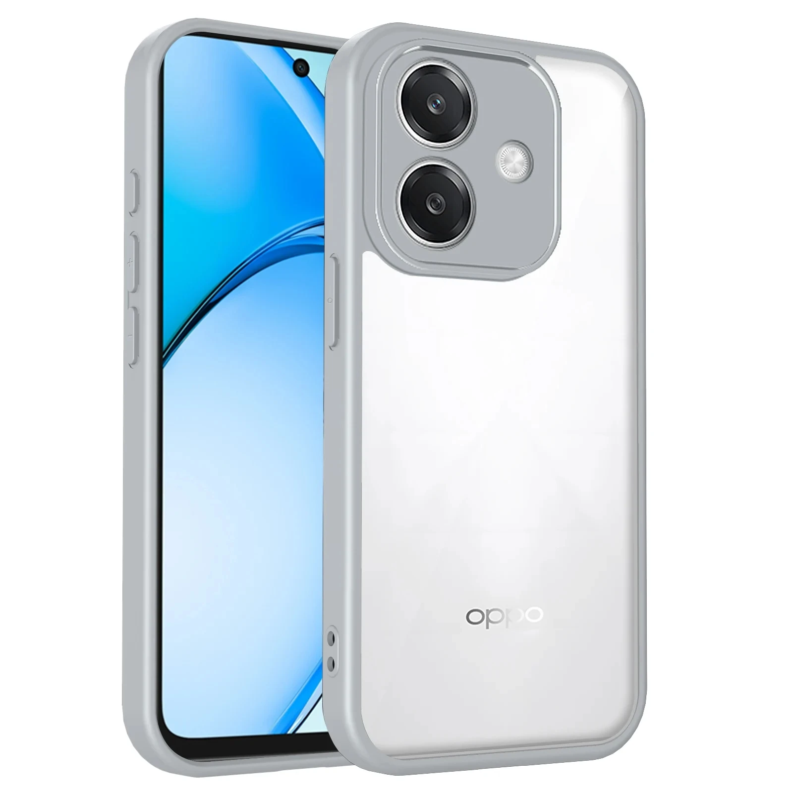 Shockproof Silicon Bumper Clear Matte Back Cover Case