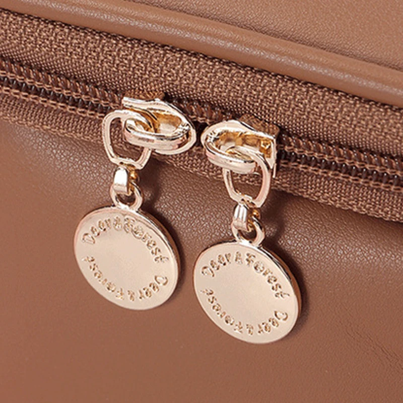 Women's Makeup Bag Large-Capacity Travel Cosmetic Bag Pu Leather Toiletry Bags Luxury Design Storage Pouch for Valentine'S Gift