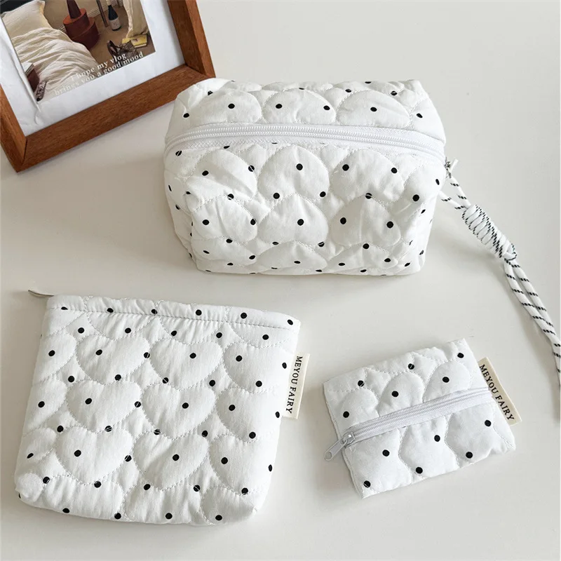 Gesteppte Kosmetiktasche Für Damen Große Make-up Tasche Reise_voghion.com
