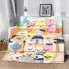 Cute Cartoon S-Strays K-Kids Printed Blanket Picnic Blankets Warm Blanket Soft and Comfortable Blanket Home Travel Birthday Gift 3