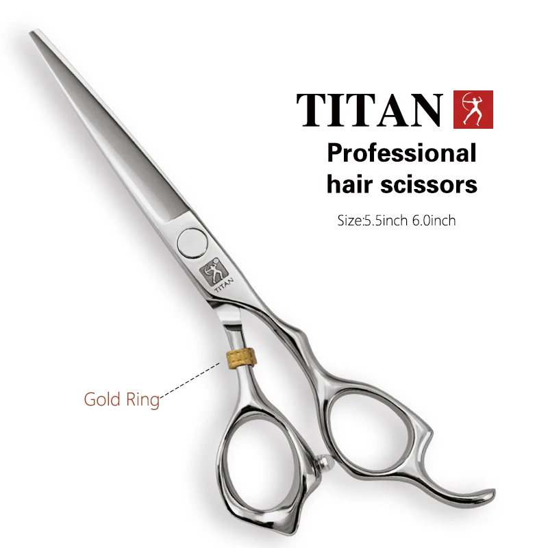 TITAN Professional hair scissors set hairdressing salon cutting tools  barber shears 6.0inch - AliExpress