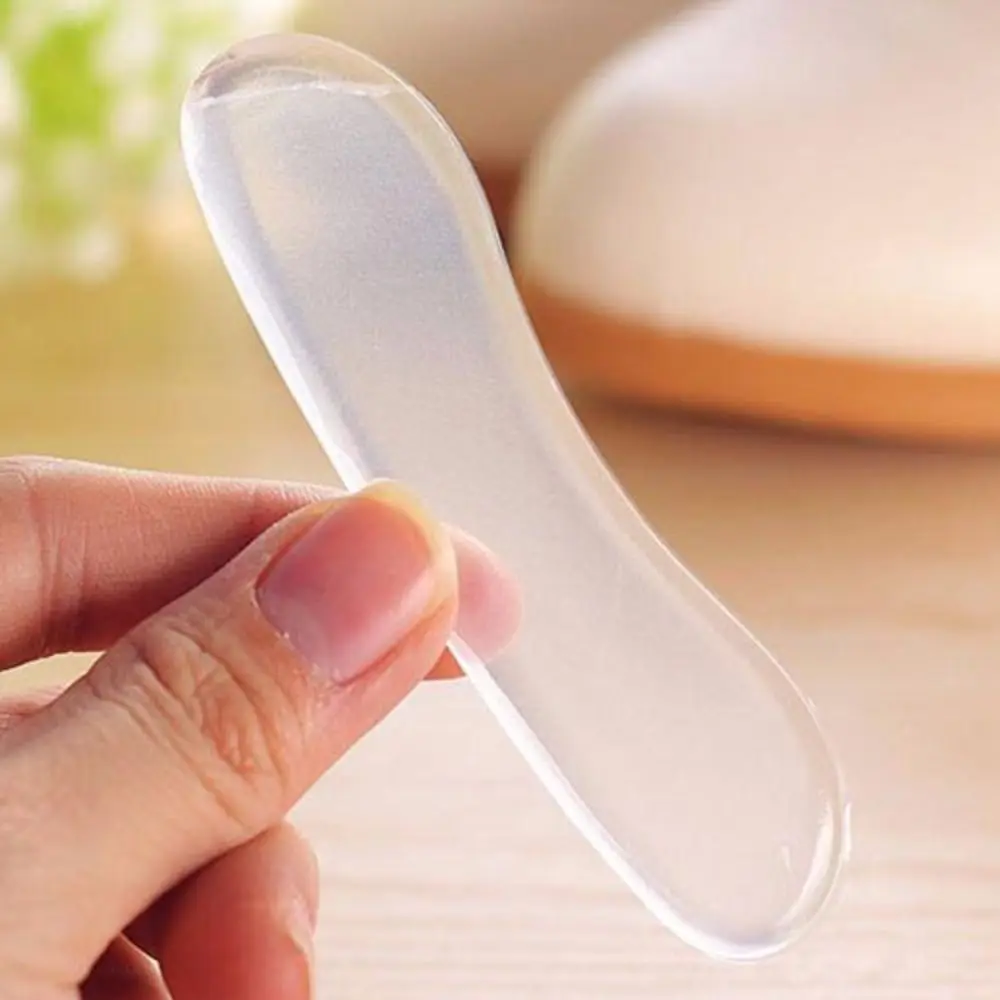 1쌍 젤 실리콘 힐 그립 젤 쿠션 자가 접착 신발 깔창 패드 10cm 보호대 뒤꿈치 마모 방지 루즈핏 신발용
