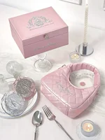 Flower Knows  Limited Surrounding 7th Anniversary Makeup Folding Hand Mirror Portable Makeup Storage Satchel  Bag 1