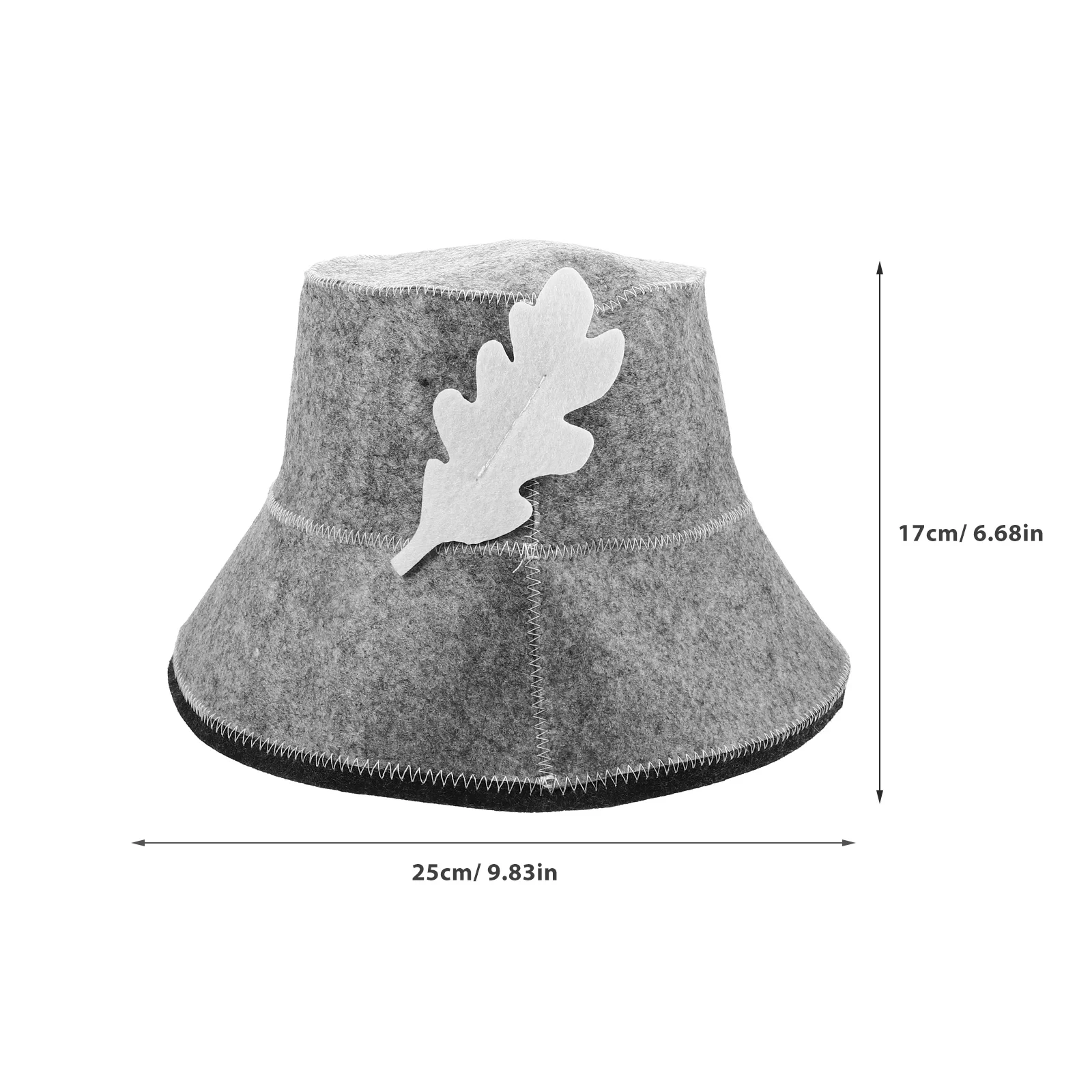 Felt Sauna Hat Bath House Hat For Men Bath Water Absorption Accessories House Shower Cap 2pcs - View #2