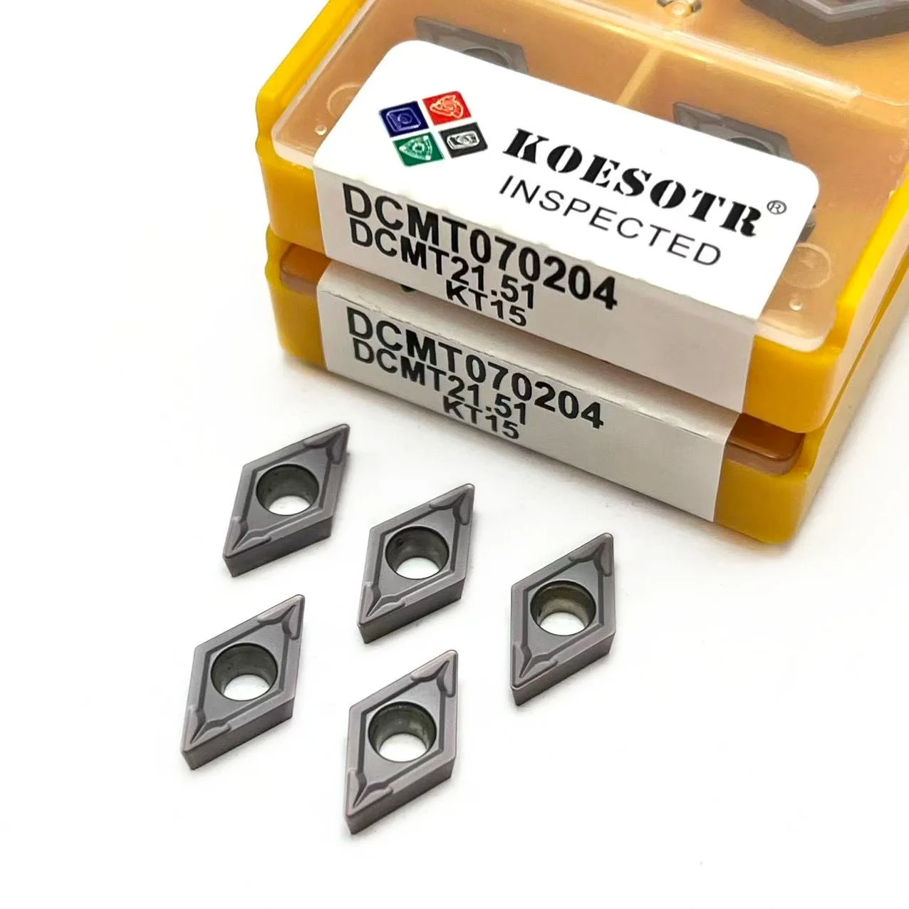 Kit Tornio CNC: Portautensili SDJCR1616H07 + 10 Inserti In Metallo Duro DCMT21.51 UE6020 + Chiave T15