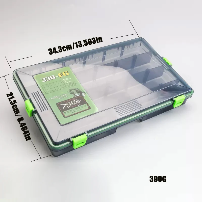 Compact Multi-Compartment Fishing Accessory Organizer Box