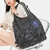 Polybye Super light Reusable Tote bag Eco-friendly Recycle Polyester Foldable Shopping Bag Handbag Grocery Bag constellation 6