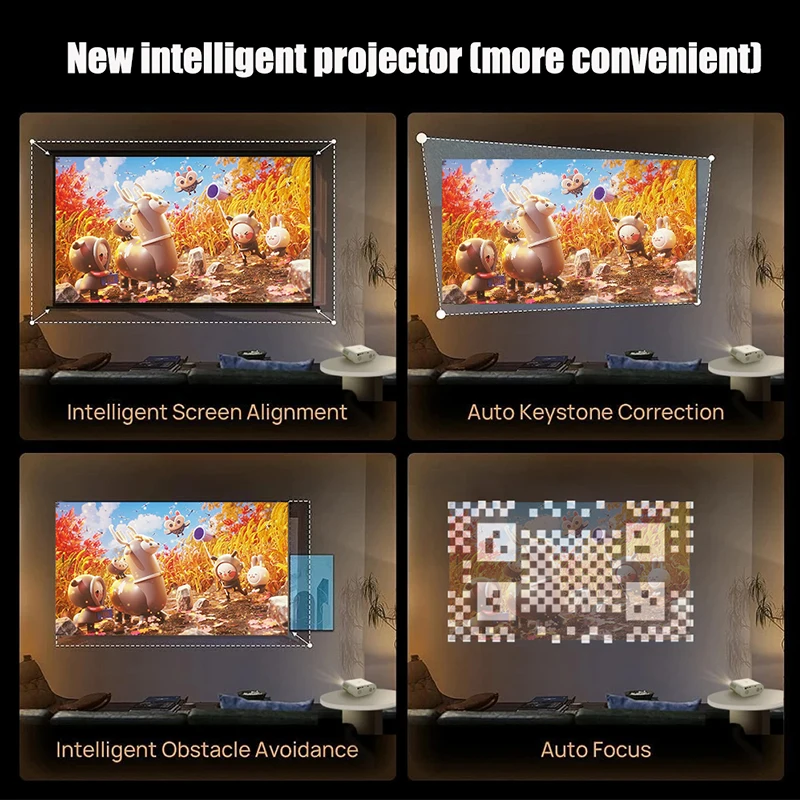 Portable Projector Global Version Ditong L007 4K Auto Focus