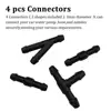 5pcs/Set 2m Car Windshield Washer Hose Automotive Car Wiper Blade Pipe Windshield Jet Spray Washer Nozzles Water Hose Fluid Tube 3